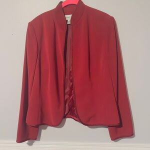 Jones of New York Suits, Size 14 Ladies Jacket Maroon Burgandy Edge to Edge